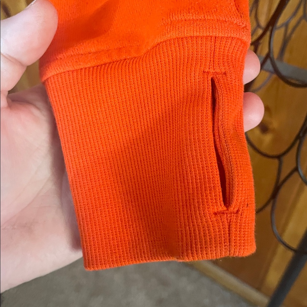 lululemon athletica Jacket Lululemon Scuba Full-Zip Cropped Hoodie Solar Orange - Picture 8 of 14